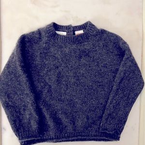 Zara charcoal grey cashmere sweater. unisex. Size 12-18M